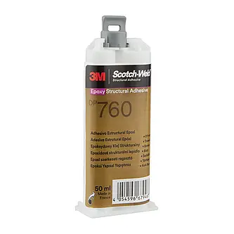 3M Scotch-Weld 2-Komponenten-Konstruktionsklebstoff auf Epoxidharzbasis DP760, Weiß, 50 ml