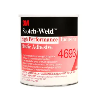 3M Lösemittelklebstoff auf Basis Synthetischer Elastomere 4693, Bernsteinfarben, 3.785 L