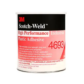3M Lösemittelklebstoff auf Basis Synthetischer Elastomere 4693, Bernsteinfarben, 3.785 L