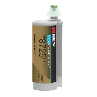 3M Scotch-Weld 2-Komponenten-Konstruktionsklebstoff auf Acrylatbasis DP8725NS, Schwarz, 490 ml