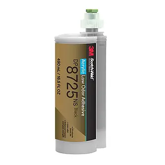 3M Scotch-Weld 2-Komponenten-Konstruktionsklebstoff auf Acrylatbasis DP8725NS, Schwarz, 490 ml