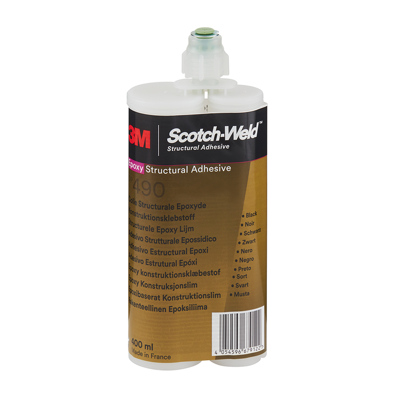 3M Scotch-Weld 2-Komponenten-Konstruktionsklebstoff auf Epoxidharzbasis DP490, Schwarz, 400 ml