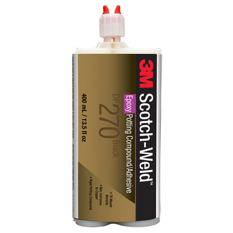 3M Scotch-Weld 2-Komponenten-Konstruktionsklebstoff auf Epoxidharzbasis DP270 Schwarz, 400 ml