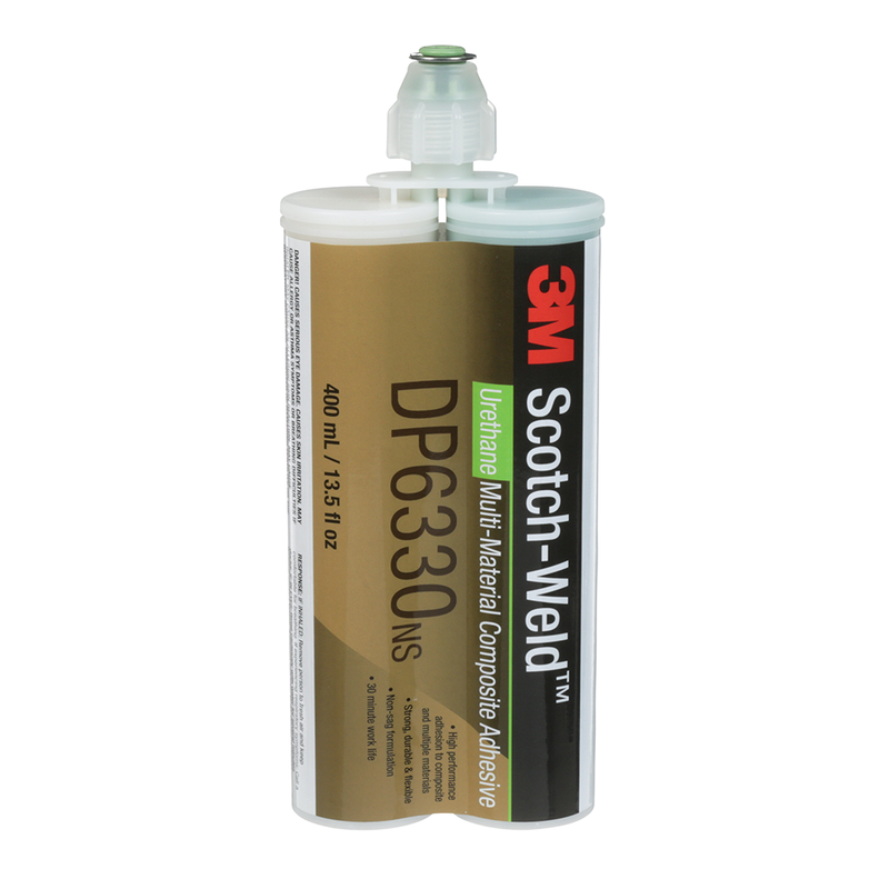 3M Scotch-Weld 2-Komponenten-Konstruktionsklebstoff auf Polyurethanbasis DP6330NS, Grün, 400 ml