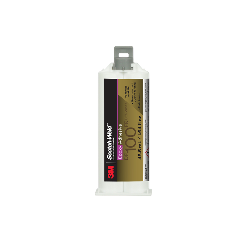 3M Scotch-Weld 2-Komponenten-Konstruktionsklebstoff auf Epoxidharzbasis DP100FR, Beige, 48.5 ml