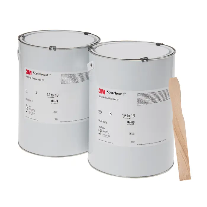 3M Scotchcast 251 Epoxid-Flüssigharz, Braun, Teil A+B, 0,45 kg