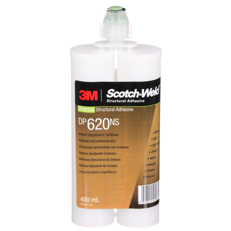 3M Scotch-Weld 2-Komponenten-Konstruktionsklebstoff auf Polyurethanbasis DP620NS, Schwarz, 400 ml