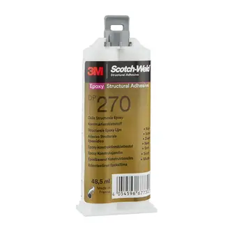 3M Scotch-Weld 2-Komponenten-Konstruktionsklebstoff auf Epoxidharzbasis DP270 Schwarz, 48.5 ml