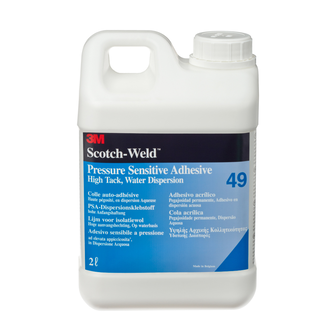 3M Dispersionsklebstoff auf Acrylatbasis 49, Transparent, 2 L