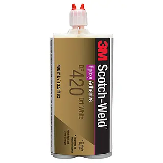 3M Scotch-Weld 2-Komponenten-Konstruktionsklebstoff auf Epoxidharzbasis DP420, Off-White, 50 ml Duo-Pak