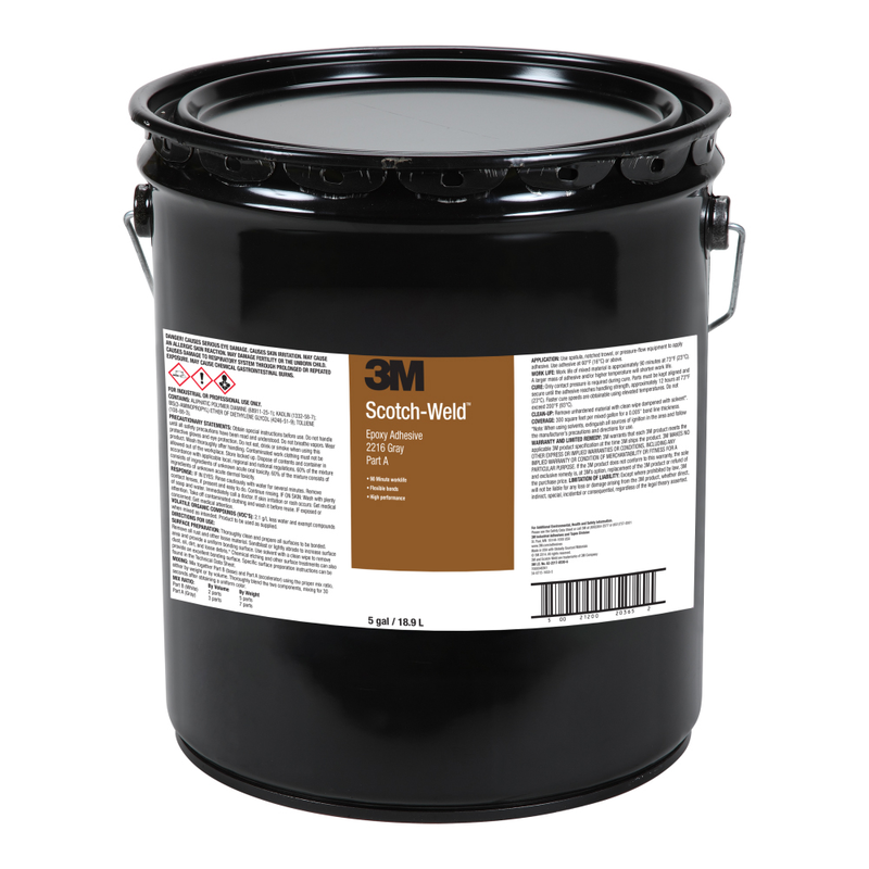 3M Scotch-Weld 2-Komponenten-Konstruktionsklebstoff auf Epoxidharzbasis 2216, Transluzent, Teil A, Aktivator, 18.9 L