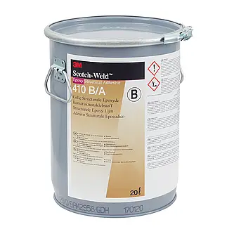 3M Scotch-Weld 2-Komponenten-Konstruktionsklebstoff auf Epoxidharzbasis DP410, Transparent, Teil A, 20 L