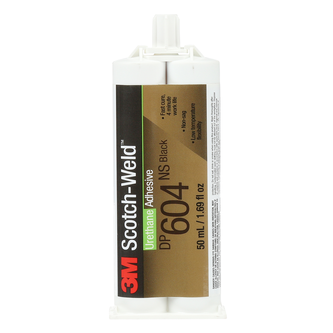 3M Scotch-Weld 2-Komponenten-Konstruktionsklebstoff auf Polyurethanbasis DP604NS, Schwarz, 48.5 ml