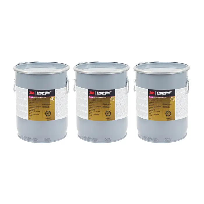 3M Scotch-Weld 2-Komponenten-Konstruktionsklebstoff auf Epoxidharzbasis 7240 FR, Schwarz, Teil B/A, 54 L