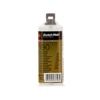 3M Scotch-Weld 2-Komponenten-Konstruktionsklebstoff auf Epoxidharzbasis DP190, Grau, 48.5 ml