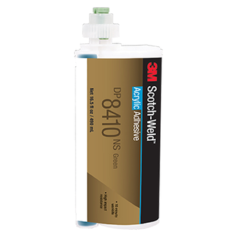 3M Scotch-Weld 2-Komponenten-Konstruktionsklebstoff auf Acrylatbasis DP8410NS, Grün, 490 ml