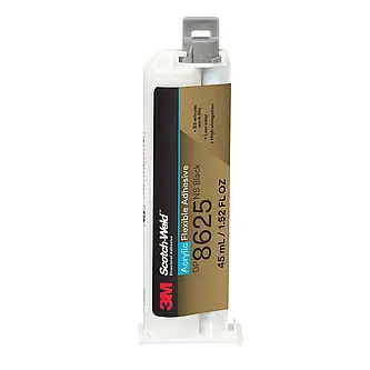 3M Scotch-Weld 2-Komponenten-Konstruktionsklebstoff auf Acrylatbasis DP8625NS, Schwarz, 45 ml
