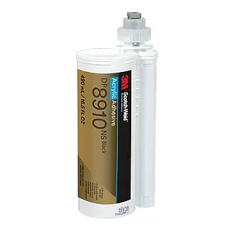 3M Scotch-Weld 2 Komponenten-Konstruktionsklebstoff auf Acrylatbasis DP8910NS, Schwarz, 490 ml Duo-Pak