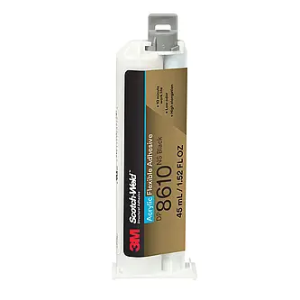 3M Scotch-Weld 2-Komponenten-Konstruktionsklebstoff auf Acrylatbasis DP8610NS, Schwarz, 45 ml