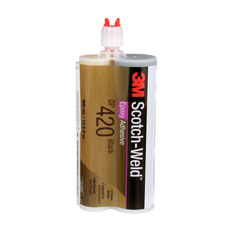 3M Scotch-Weld 2-Komponenten-Konstruktionsklebstoff auf Epoxidharzbasis DP420 Schwarz, 400 ml