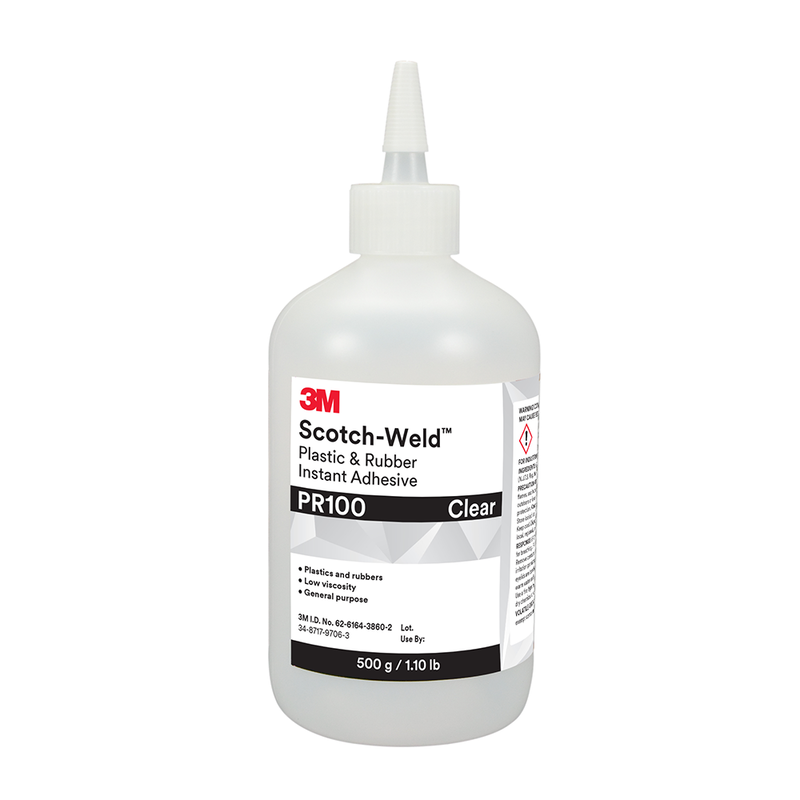 3M Scotch-Weld Cyanacrylat-Klebstoff für Kunststoffe und Elastomere PR100, Transparent, 20 g
