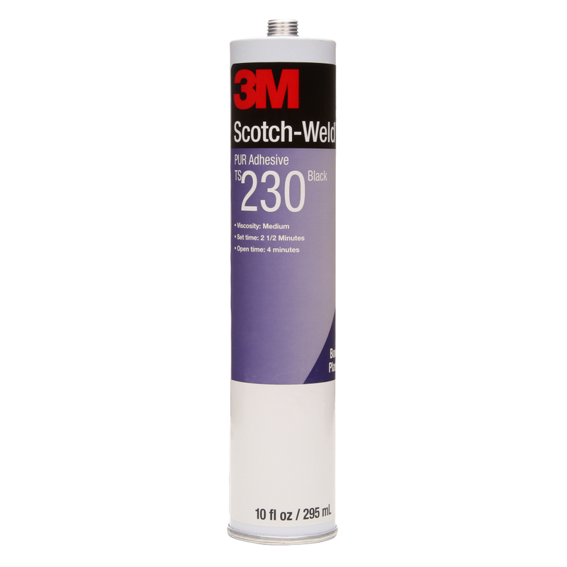 3M Scotch-Weld Reaktiver PUR Schmelzklebstoff TS230, Schwarz, 295 ml