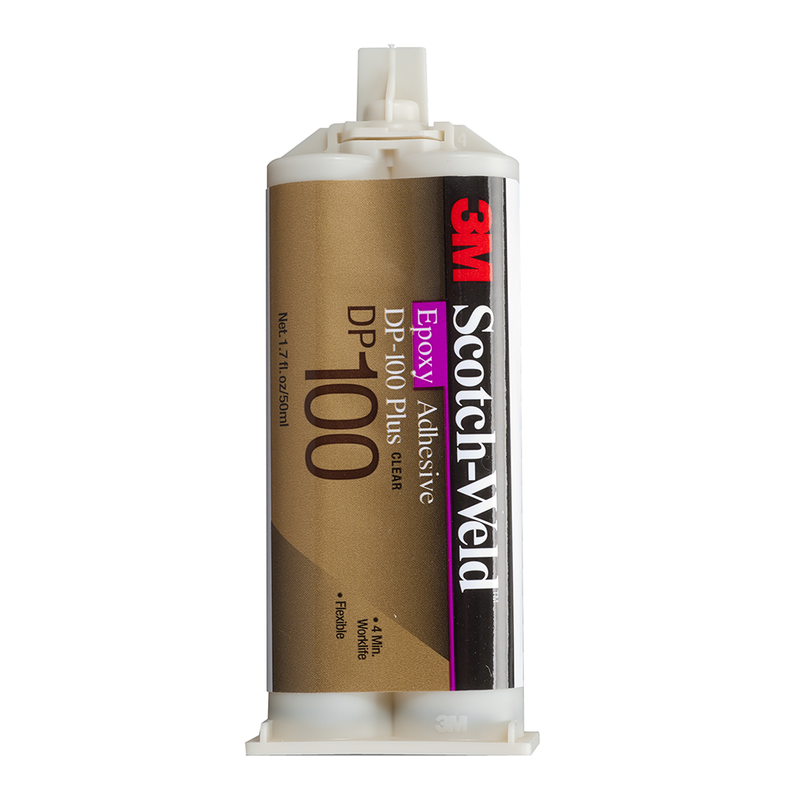 3M Scotch-Weld 2-Komponenten-Konstruktionsklebstoff auf Epoxidharzbasis DP100 Plus, Transparent, 200 ml