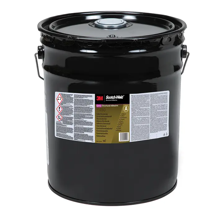 3M Scotch-Weld 2-Komponenten-Konstruktionsklebstoff auf Epoxidharzbasis DP490, Schwarz, Part B, 18 L