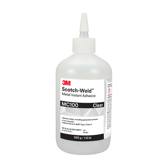 3M Scotch-Weld Cyanacrylat-Klebstoff MC100, Transparent, 500 g