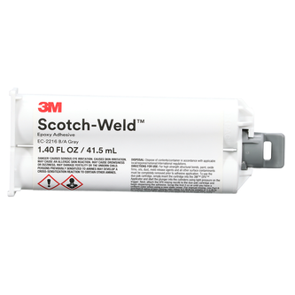 3M Scotch-Weld 2-Komponenten-Konstruktionsklebstoff auf Epoxidharzbasis DP2216, Grau, 41,5 ml