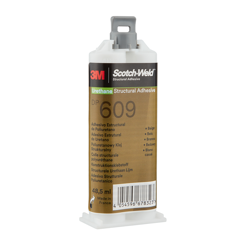 3M Scotch-Weld 2-Komponenten-Konstruktionsklebstoff auf Polyurethanbasis DP609, Beige, 48.5 ml