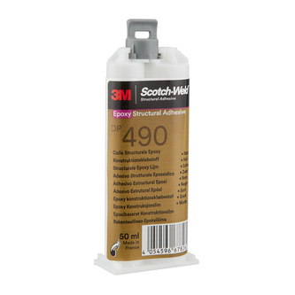 3M Scotch-Weld 2-Komponenten-Konstruktionsklebstoff auf Epoxidharzbasis DP490, Schwarz, 50 ml
