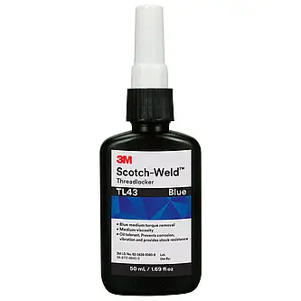 3M Scotch-Weld Anaerober Klebstoff zur Schraubensicherung TL43, Blau, 250 ml
