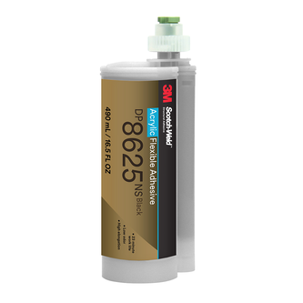 3M Scotch-Weld 2-Komponenten-Konstruktionsklebstoff auf Acrylatbasis DP8625NS, Schwarz, 490 ml