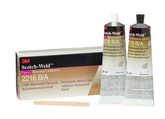 3M Scotch-Weld 2-Komponenten-Konstruktionsklebstoff auf Epoxidharzbasis DP2216, Grau, 250 ml