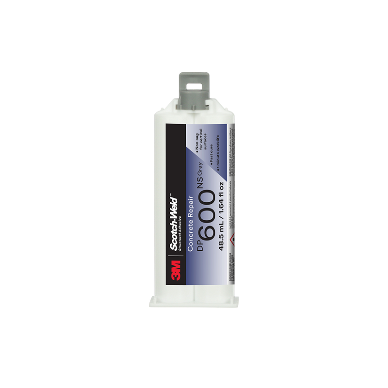 3M Scotch-Weld 2-Komponenten-Konstruktionsklebstoff auf Polyurethanbasis DP600, Grau, 48.5 ml