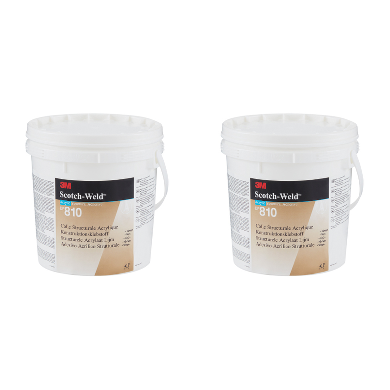 3M Scotch-Weld 2-Komponenten-Konstruktionsklebstoff auf Acrylatbasis DP810, Grün, 10 L Kit