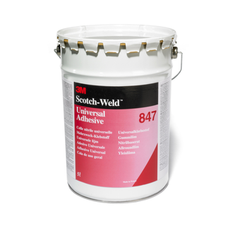 3M Lösemittelklebstoff auf Nitrilkautschukbasis 847, Braun, 5 L