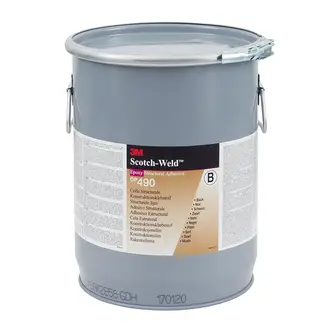 3M Scotch-Weld 2-Komponenten-Konstruktionsklebstoff auf Epoxidharzbasis DP490, Schwarz, Teil A, Aktivator, 160 L