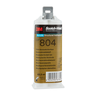 3M Scotch-Weld 2-Komponenten-Konstruktionsklebstoff auf Acrylatbasis DP804, Transparent, 48.5 ml