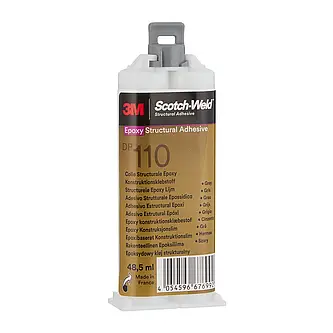 3M Scotch-Weld 2-Komponenten-Konstruktionsklebstoff auf Epoxidharzbasis DP110, Grau, 48.5 ml