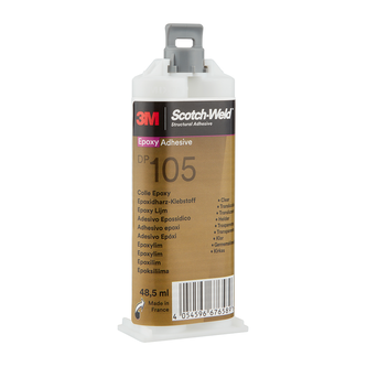 3M Scotch-Weld 2-Komponenten-Konstruktionsklebstoff auf Epoxidharzbasis DP105, Transparent, 48.5 ml