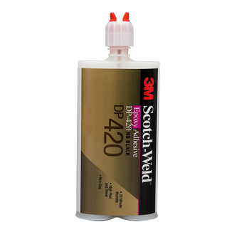 3M Scotch-Weld 2-Komponenten-Konstruktionsklebstoff auf Epoxidharzbasis DP420NS, Schwarz, 400 ml