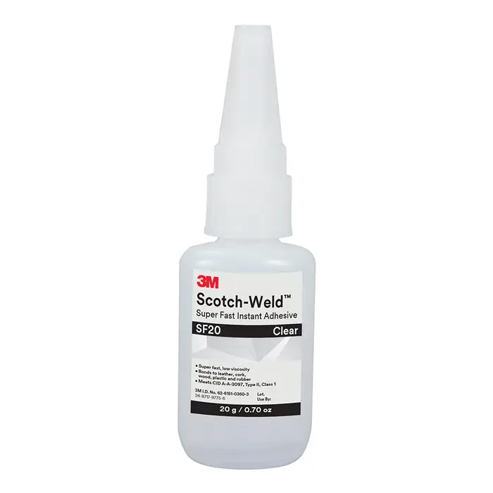 3M Scotch-Weld Cyanacrylat-Klebstoff SF20, Transparent, 20 g