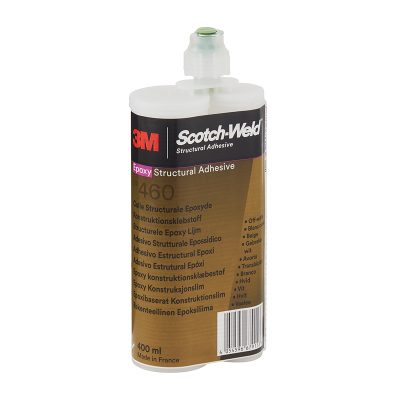 3M Scotch-Weld 2-Komponenten-Konstruktionsklebstoff auf Epoxidharzbasis DP460, Off-White, 400 ml