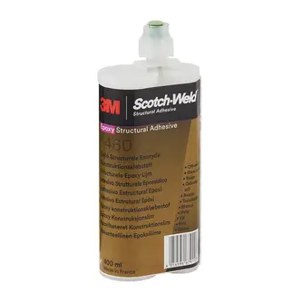 3M Scotch-Weld 2-Komponenten-Konstruktionsklebstoff auf Epoxidharzbasis DP460, Off-White, 400 ml